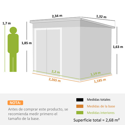 Abri de Jardin Métallique – Grande Capacité & Triple Accès Sécurisé
