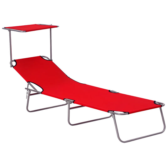 Fauteuil Bain de Soleil Pliable avec Pare-Soleil – Confort & Détente Absolue